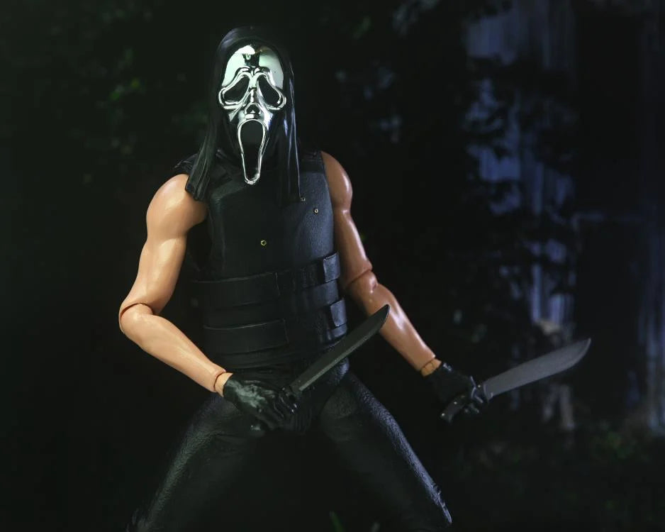 NECA Ghost Face Inferno 7-Inch Ultimate Collectible Action Figure for Horror Enthusiasts