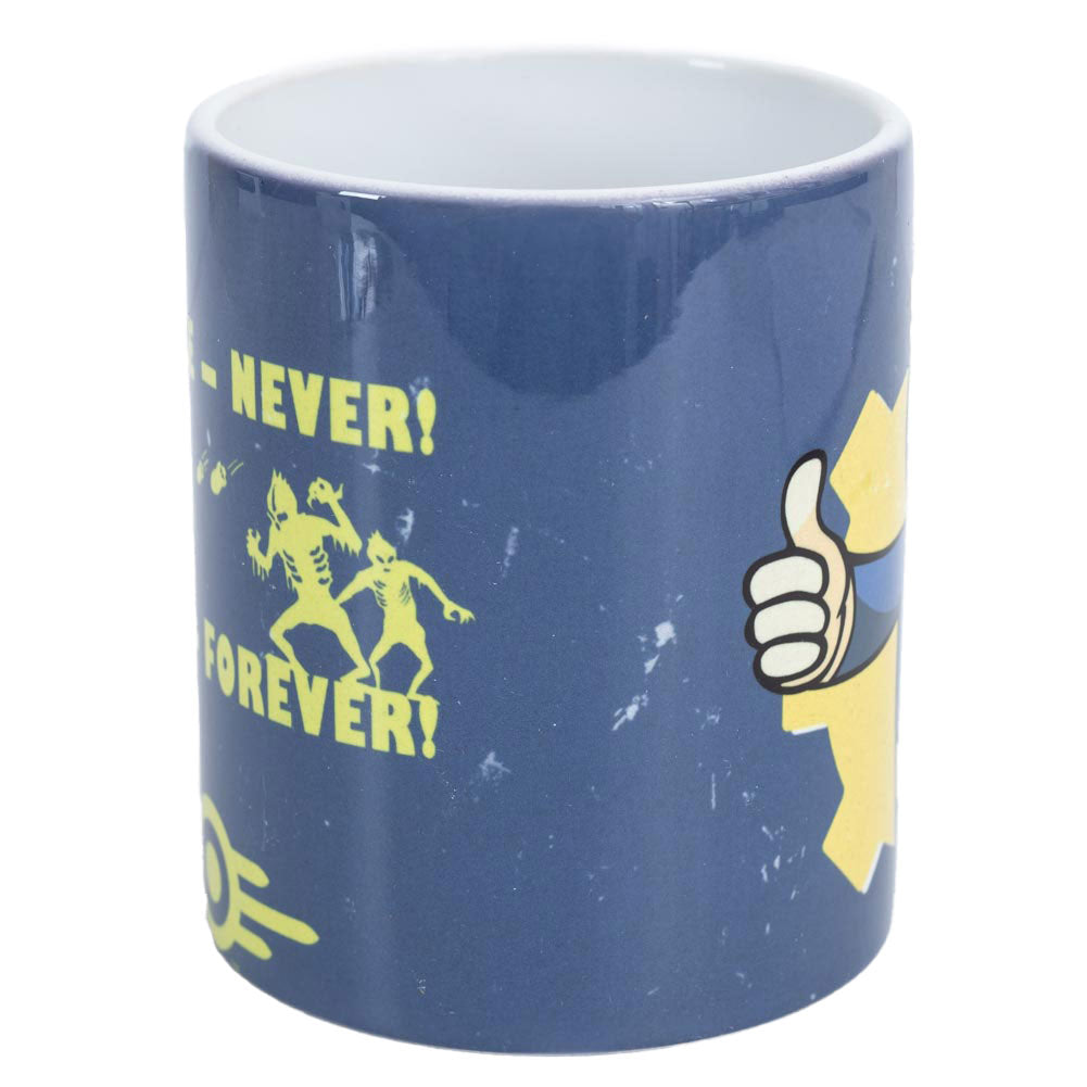 Fallout Themed Vault Boy Ceramic Coffee Mug for Everyday Use