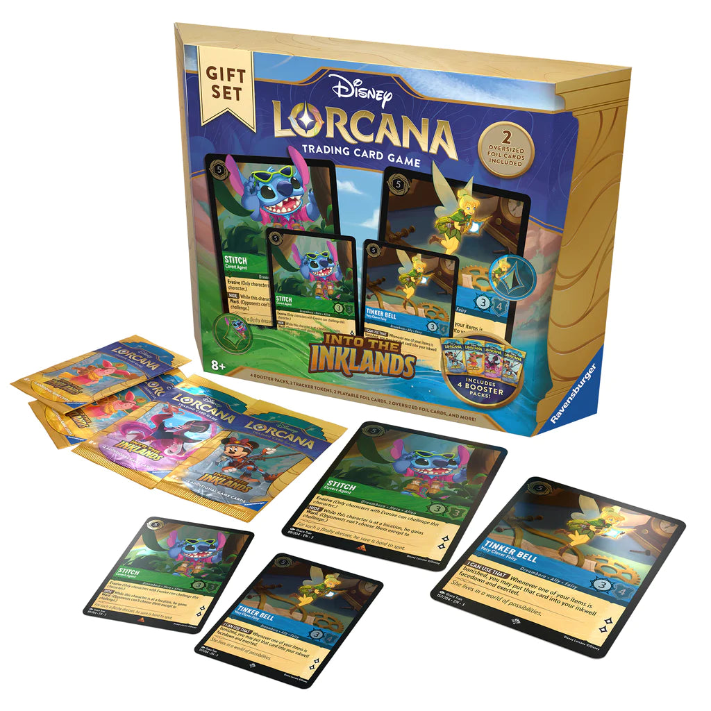 Disney Lorcana Into The Inklands Trading Card Game Gift Set with Foil Cards