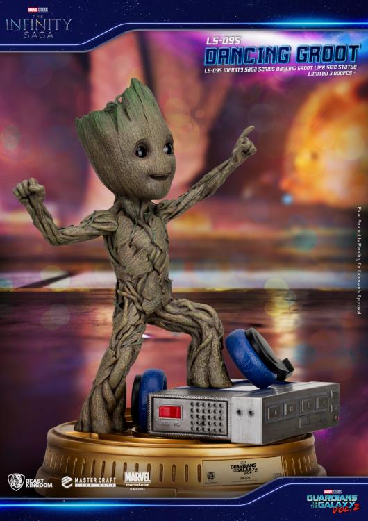 Exclusive Limited Edition Life-Sized Dancing Groot Statue from Guardians of the Galaxy Vol. 2 in the Infinity Saga
