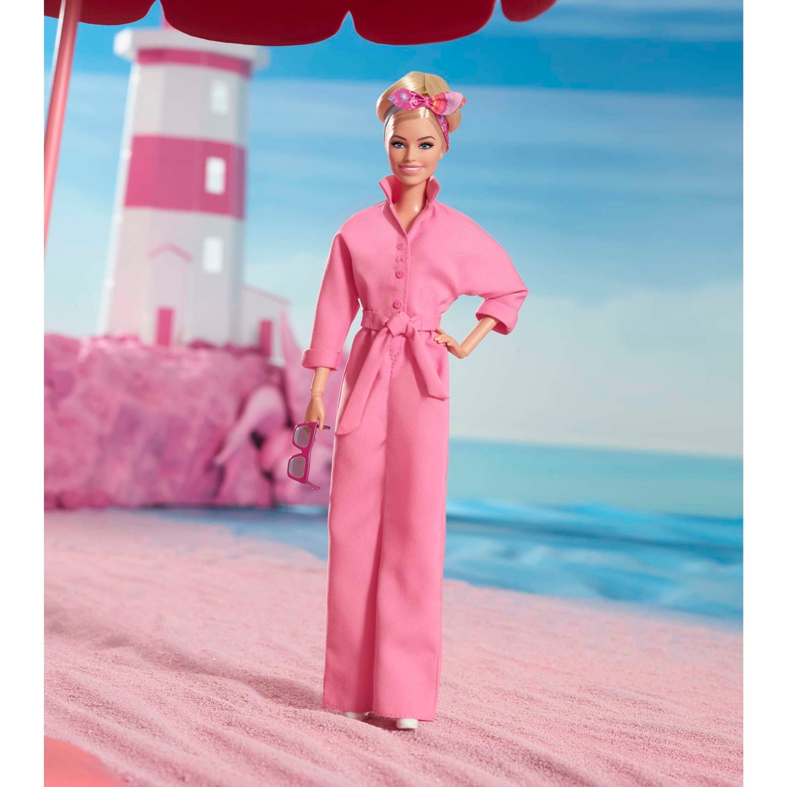 Collectible Barbie The Movie Pink Power Jumpsuit Margot Robbie-Inspired Barbie Doll Toy