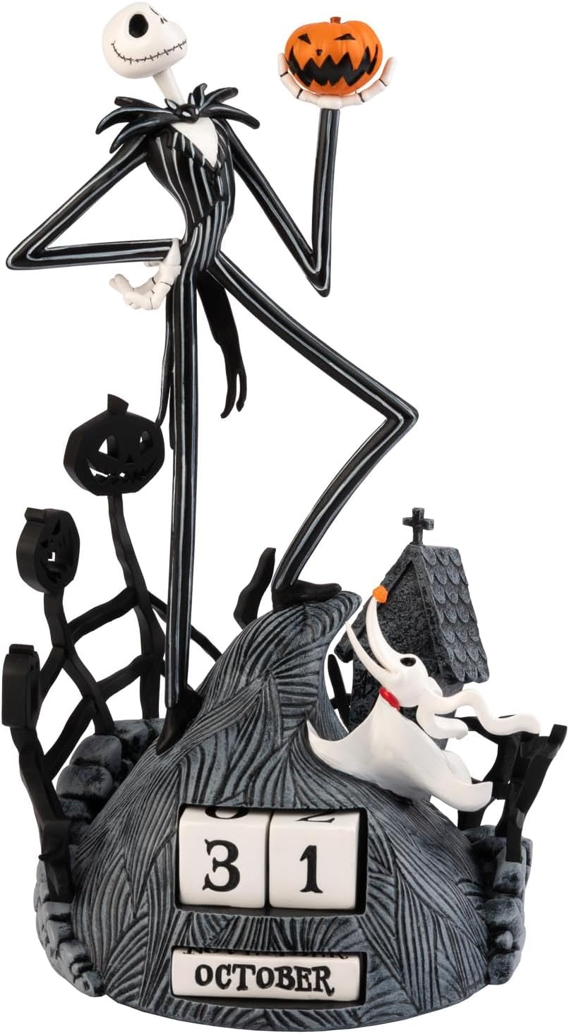 Disney The Nightmare Before Christmas Hand - Painted 3D Resin Perpetual Calendar