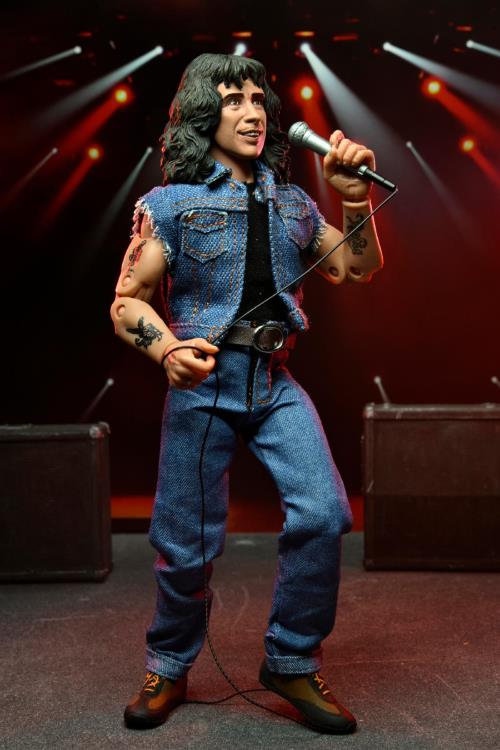 NECA Highly Detailed 8-Inch Clothed Action Figure of Bon Scott from AC/DC's Highway to Hell