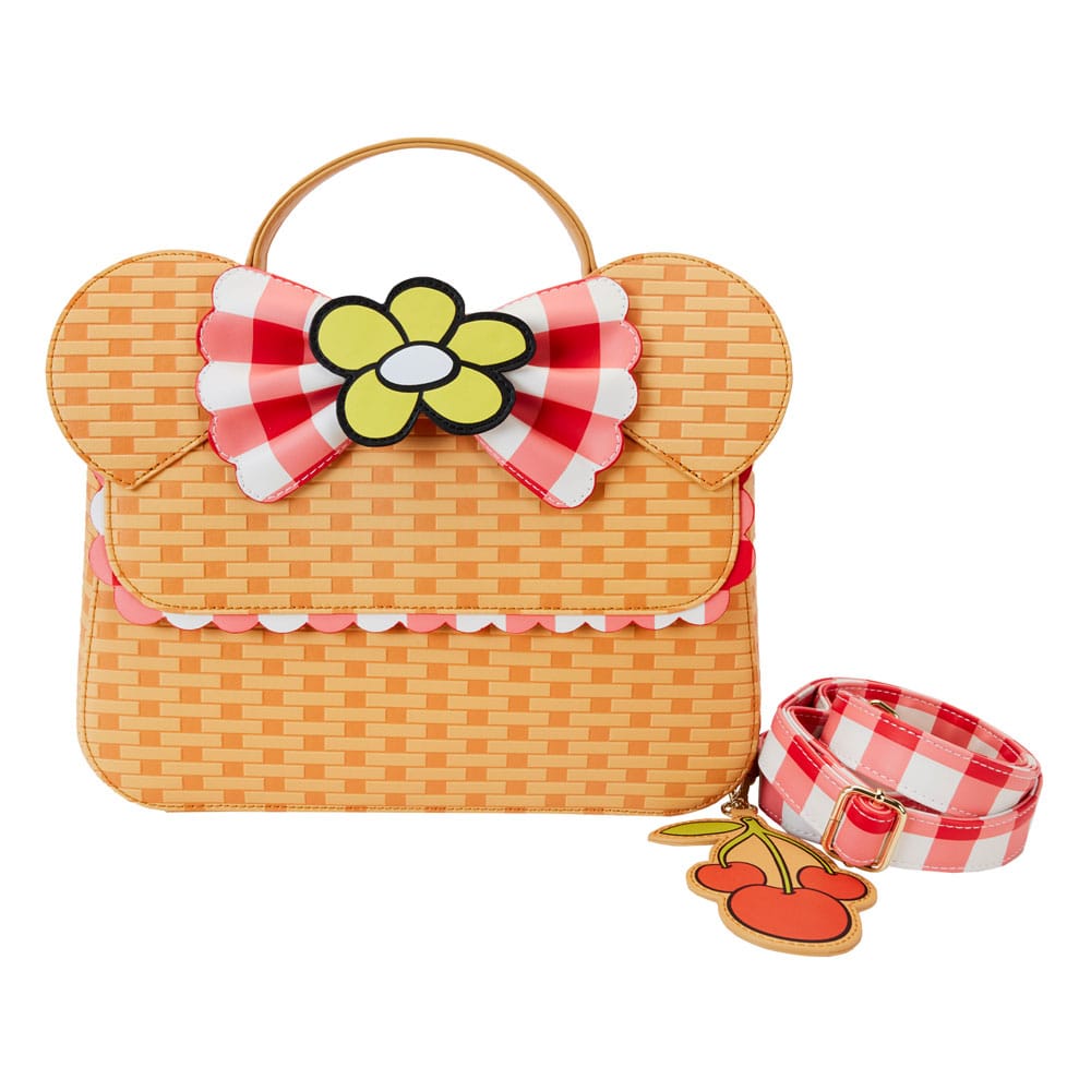 Loungefly's Licensed Disney Minnie Mouse Picnic Basket Crossbody Bag