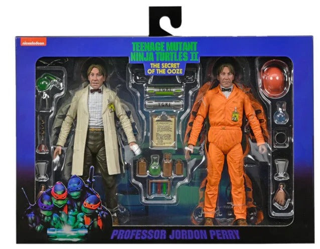 NECA Collectible 7 Scale Action Figure 2-pack of Professor Perry from Teenage Mutant Ninja Turtles II: The Secret of the Ooze