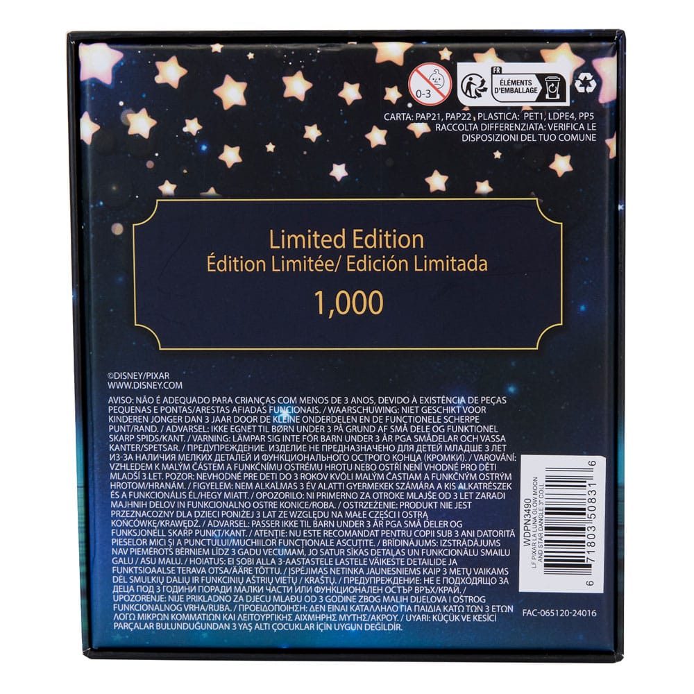 Limited Edition Disney by Loungefly La Luna Glow - in - the - Dark Metal Enamel Collectible Pins