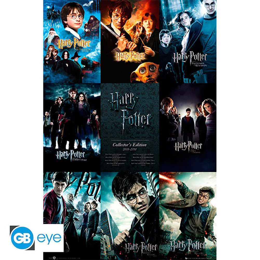 High - Resolution Rolled Harry Potter Film Collection Maxi Poster