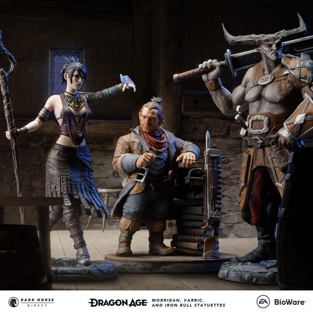 Limited Edition Collectible Dragon Age Varric Tethras Statue Figurine