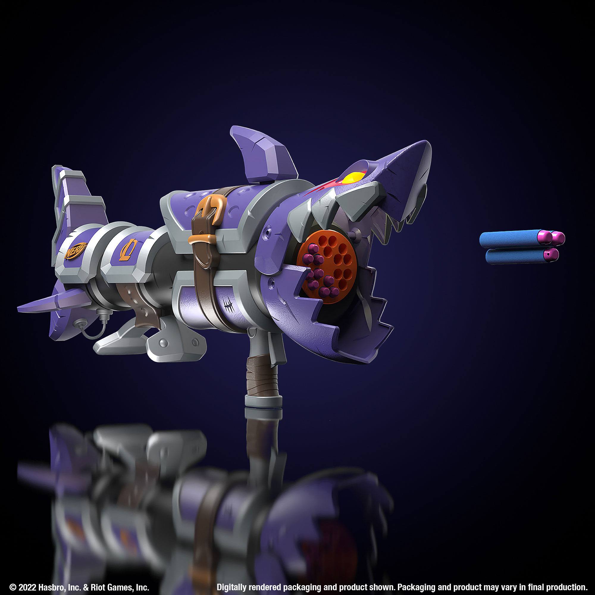 Limited Edition Nerf LMTD League of Legends Inspired Jinx Fishbones Dart Blaster