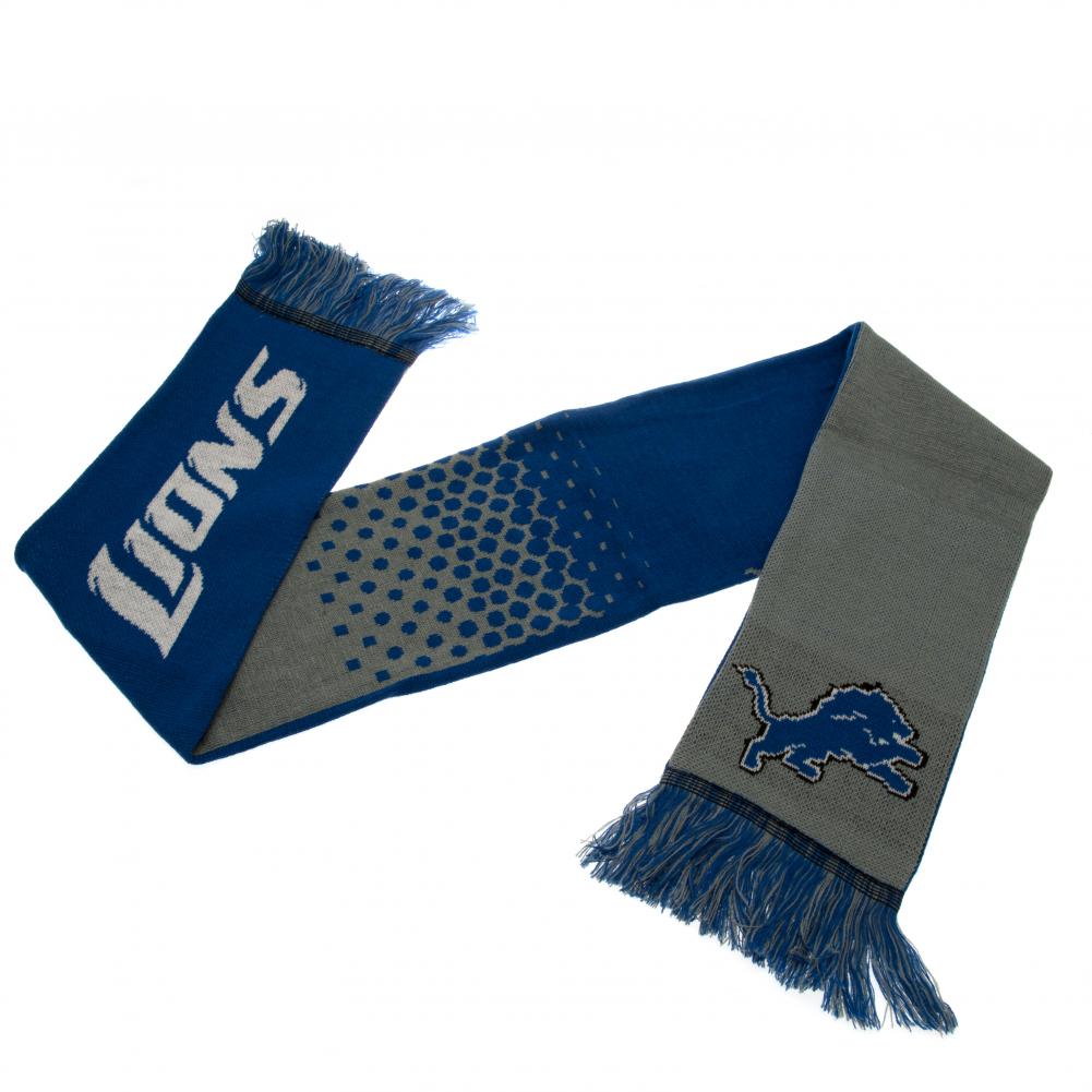Detroit Lions Faded Jacquard Knit Scarf for Fans