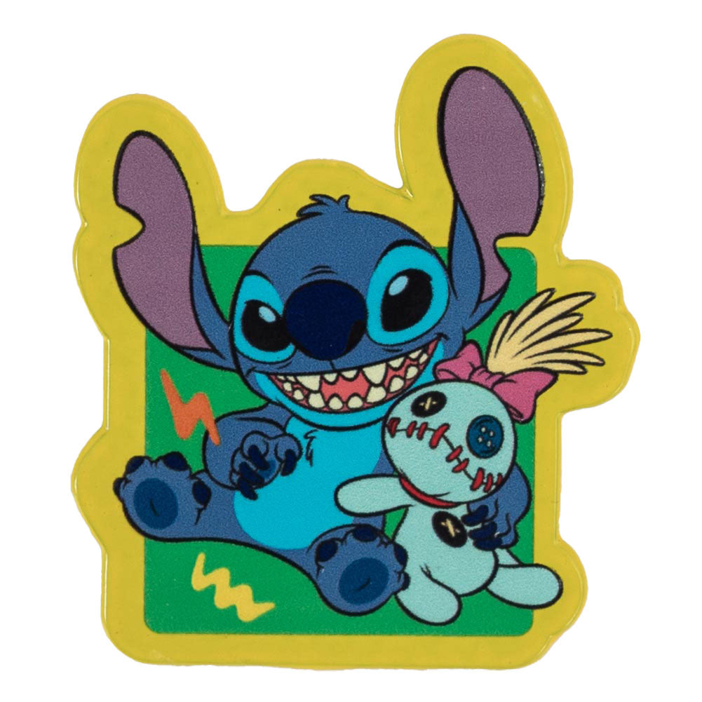 Vibrant and Detailed Lilo & Stitch Enamel Pin Badge with Smiley Stitch and Scrump