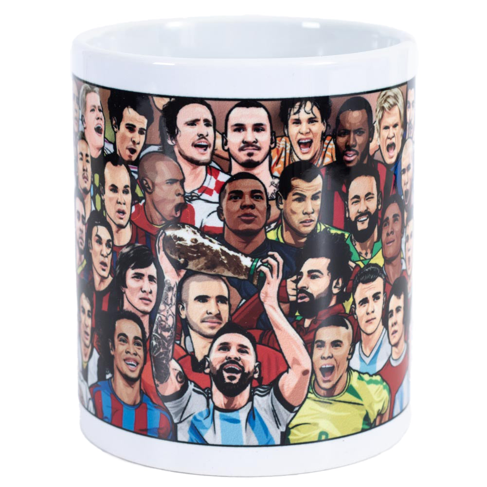 Legendary Football Heroes Ceramic Coffee Mug for Everyday Use