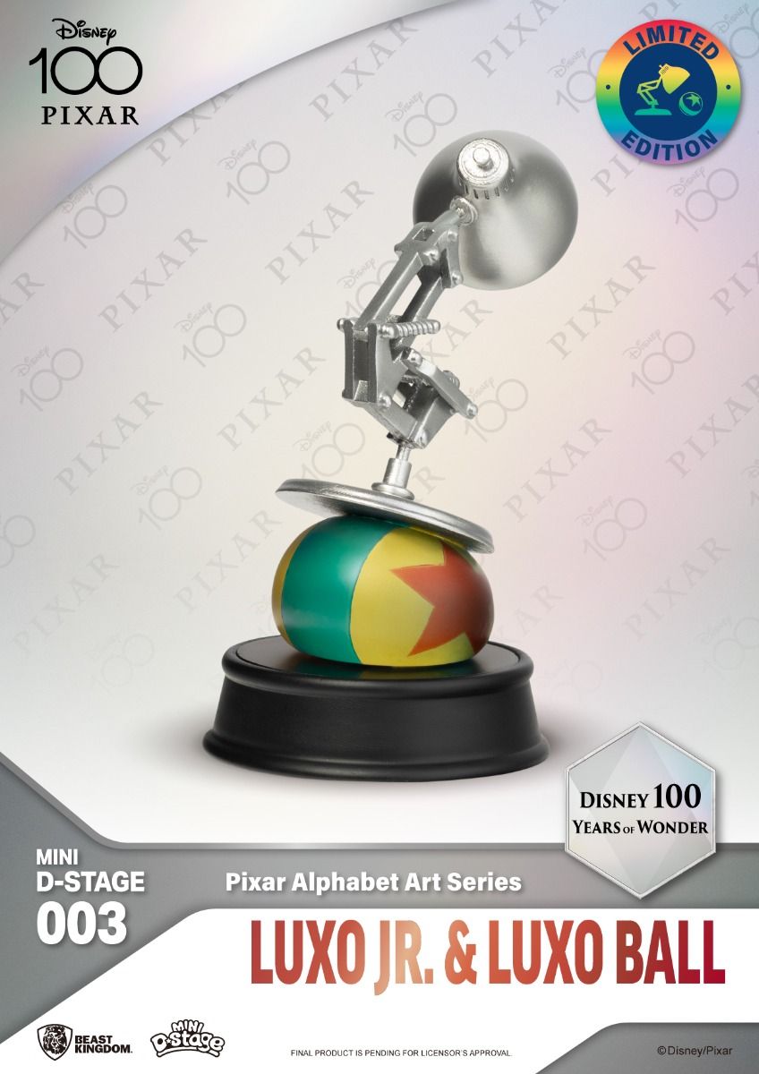 Mini Pixar Alphabet Art Statue Set for Disney's 100th Anniversary of Wonder