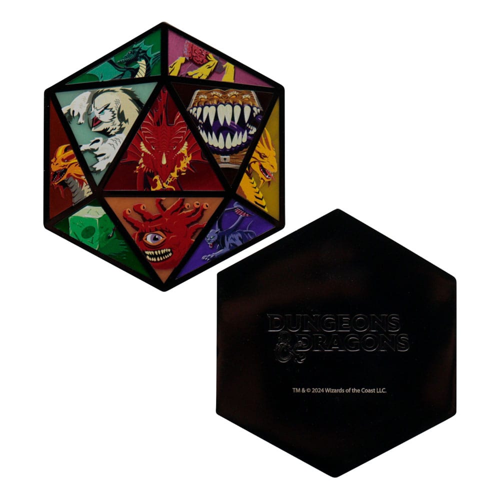 Collectible Dungeons & Dragons D20-Styled Monster Medallion for Tabletop Gaming Enthusiasts