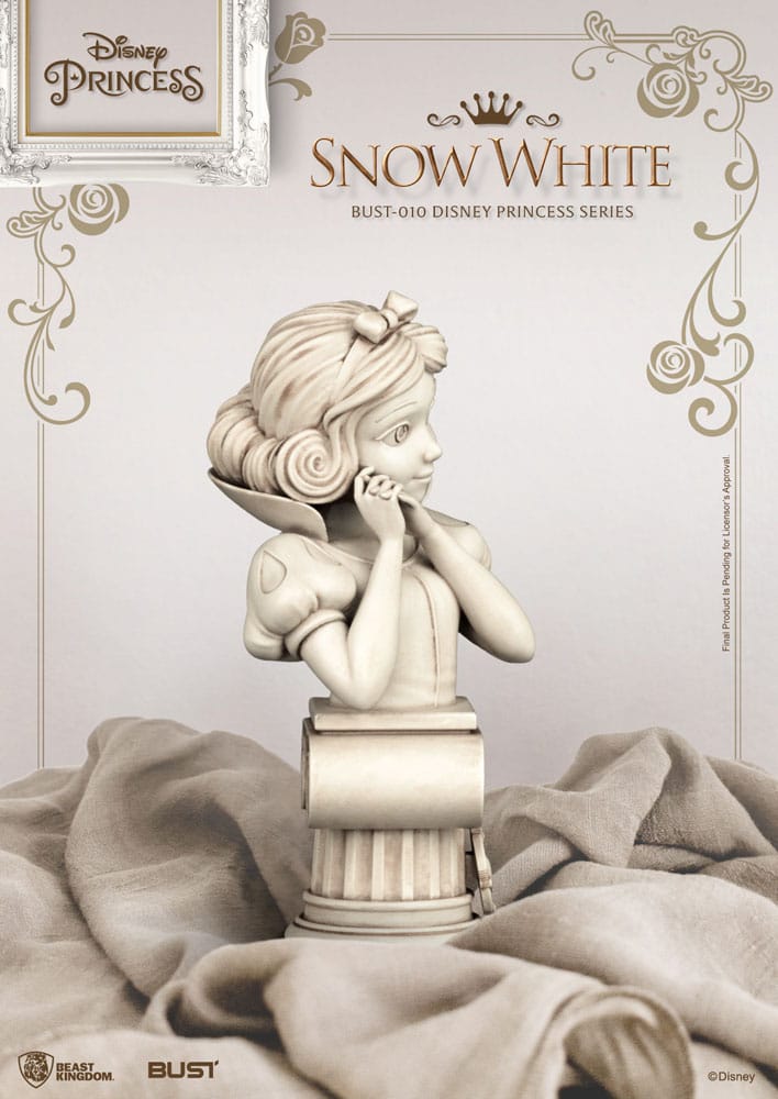 Disney Princess Series 15cm PVC Bust of Snow White with Engraved Base