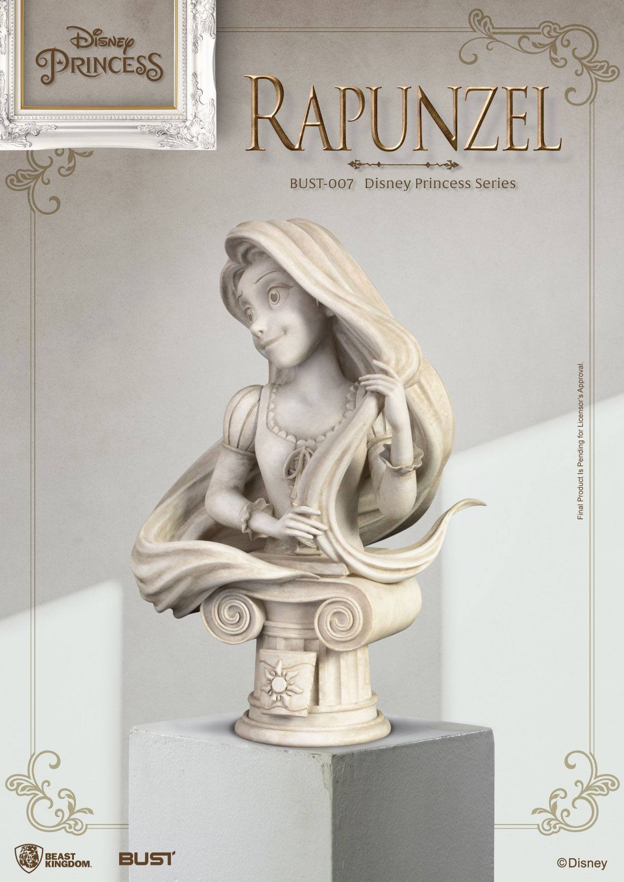 Beast Kingdom Collectible Disney Princess Series Rapunzel Bust Statue for Enthusiasts