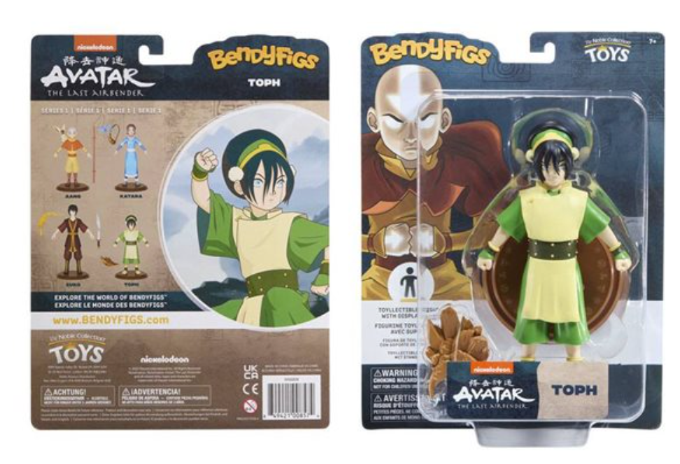 Complete Bundle of 4 Avatar The Last Airbender Bendyfigs Action Figures