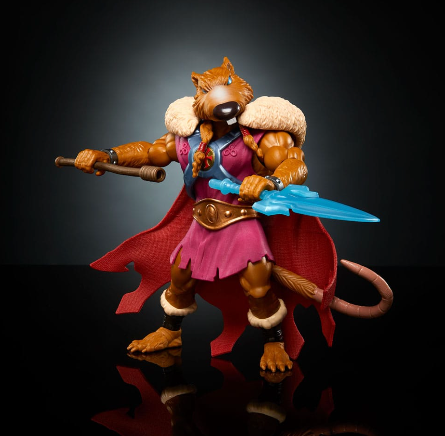 MOTU x TMNT Exclusive Deluxe Action Figure - Turtles of Grayskull Splinter - Skull, a Collectible Hero Toy