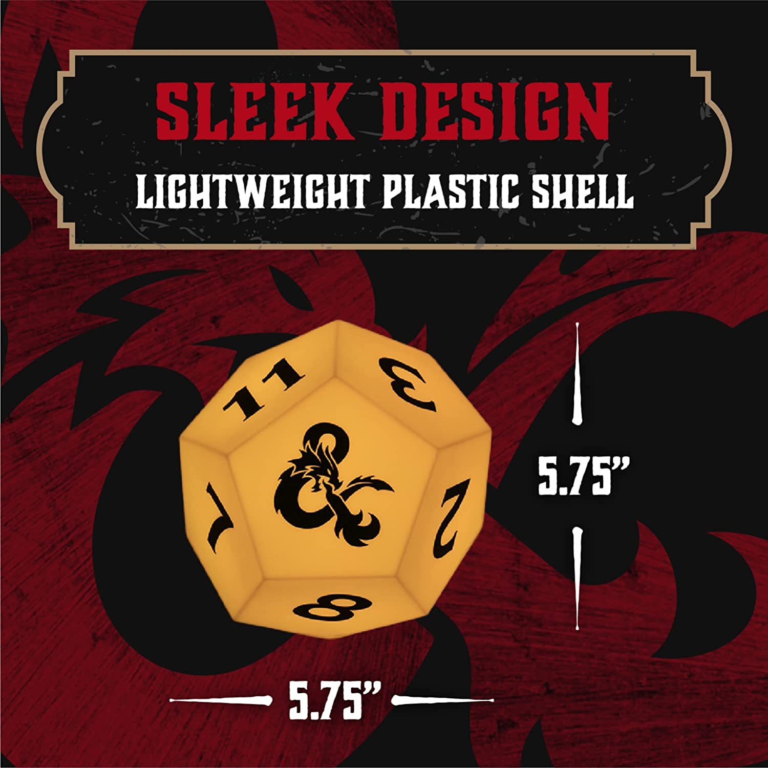 Dungeons and Dragons Decorative D12-Shaped Color-Changing Light