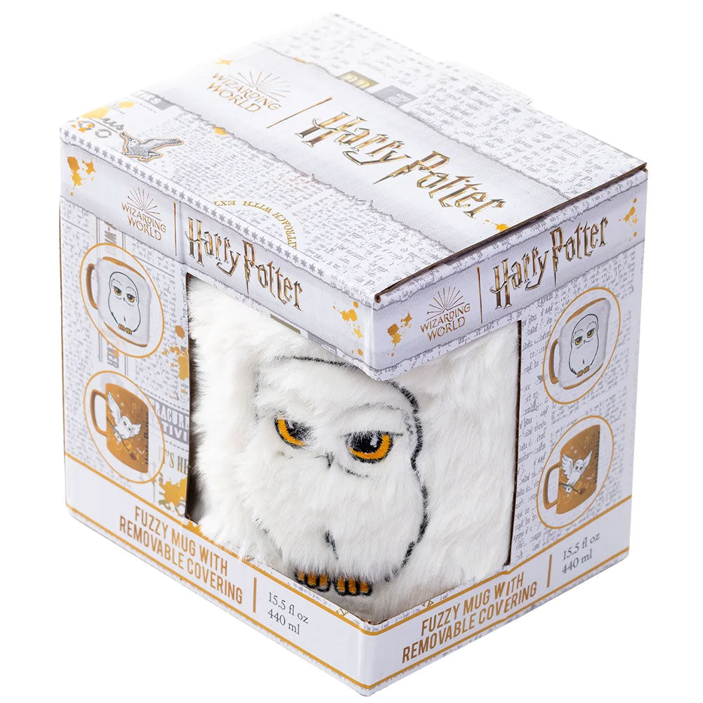 Magical Harry Potter Fuzzy Mustard - Yellow Hedwig Themed Drinking Mug