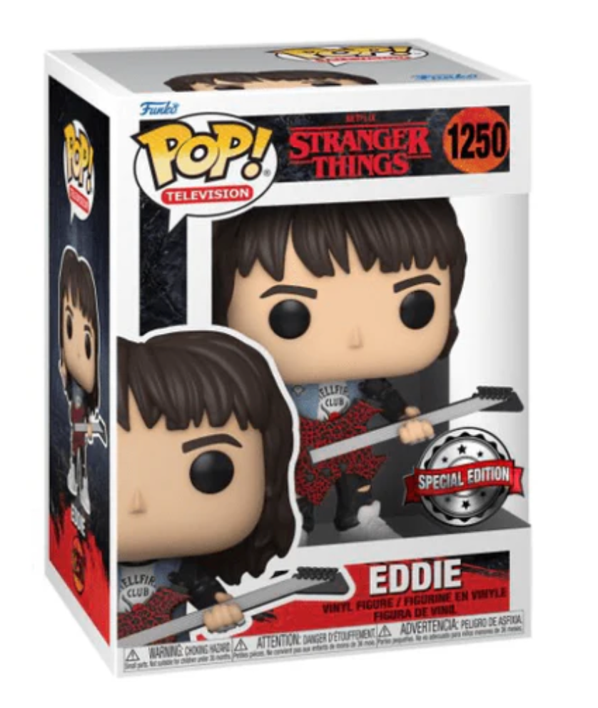 Stranger Things Special Edition Eddie with Electric Guitar Funko POP! Collectible Vinyl Figure