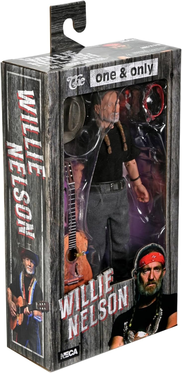 NECA 8 - Inch Clothed Willie Nelson Licensed Action Figure