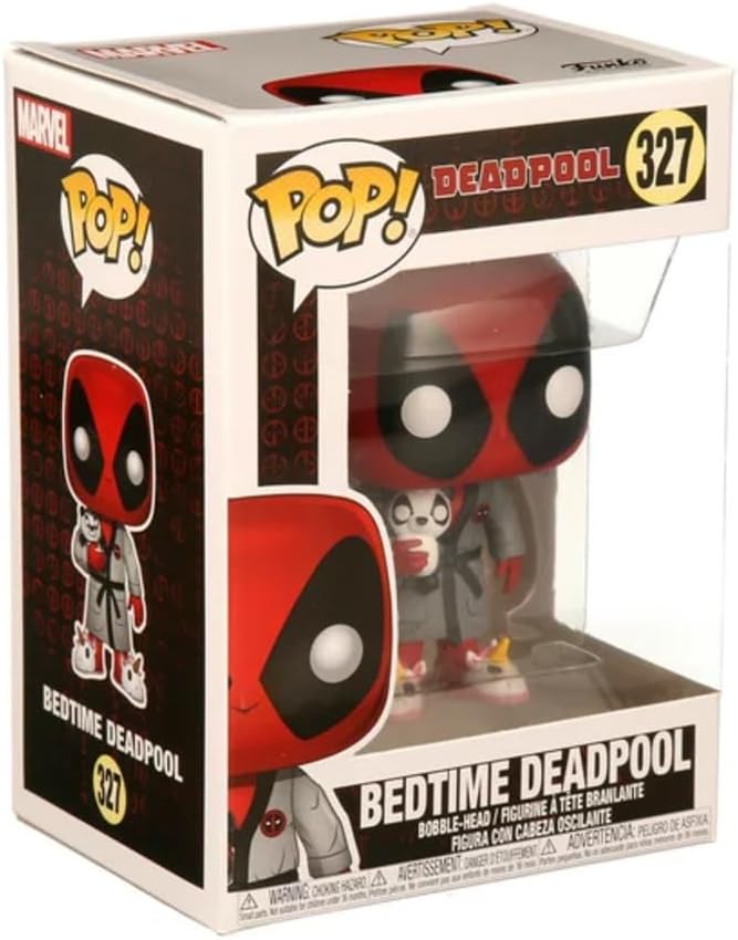 Marvel Deadpool Bedtime Themed Funko Pop! Vinyl Collectible Figure with Deadpool in Robe Design