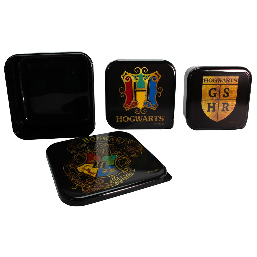 Harry Potter 3-in-1 Snack Containers with Hogwarts Crests