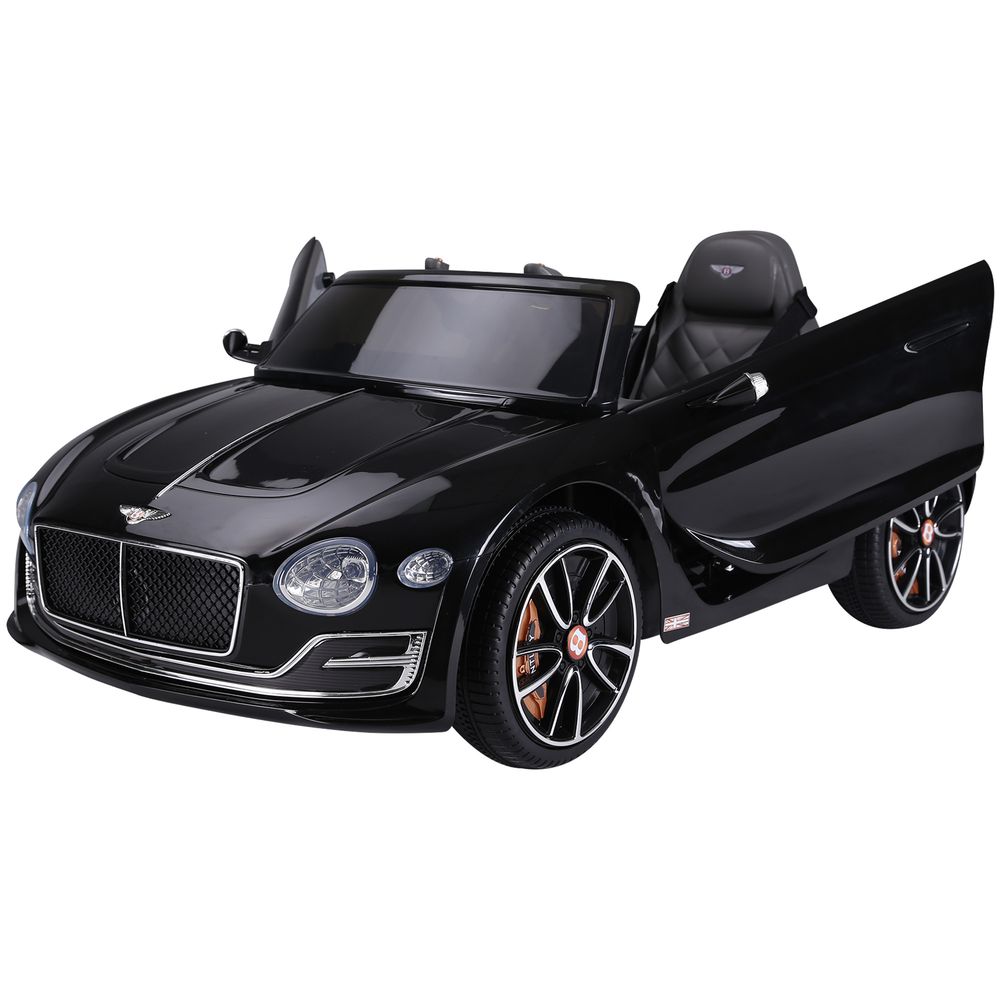 Black Electric Powered Ride - on Car for Kids in Bentley Style