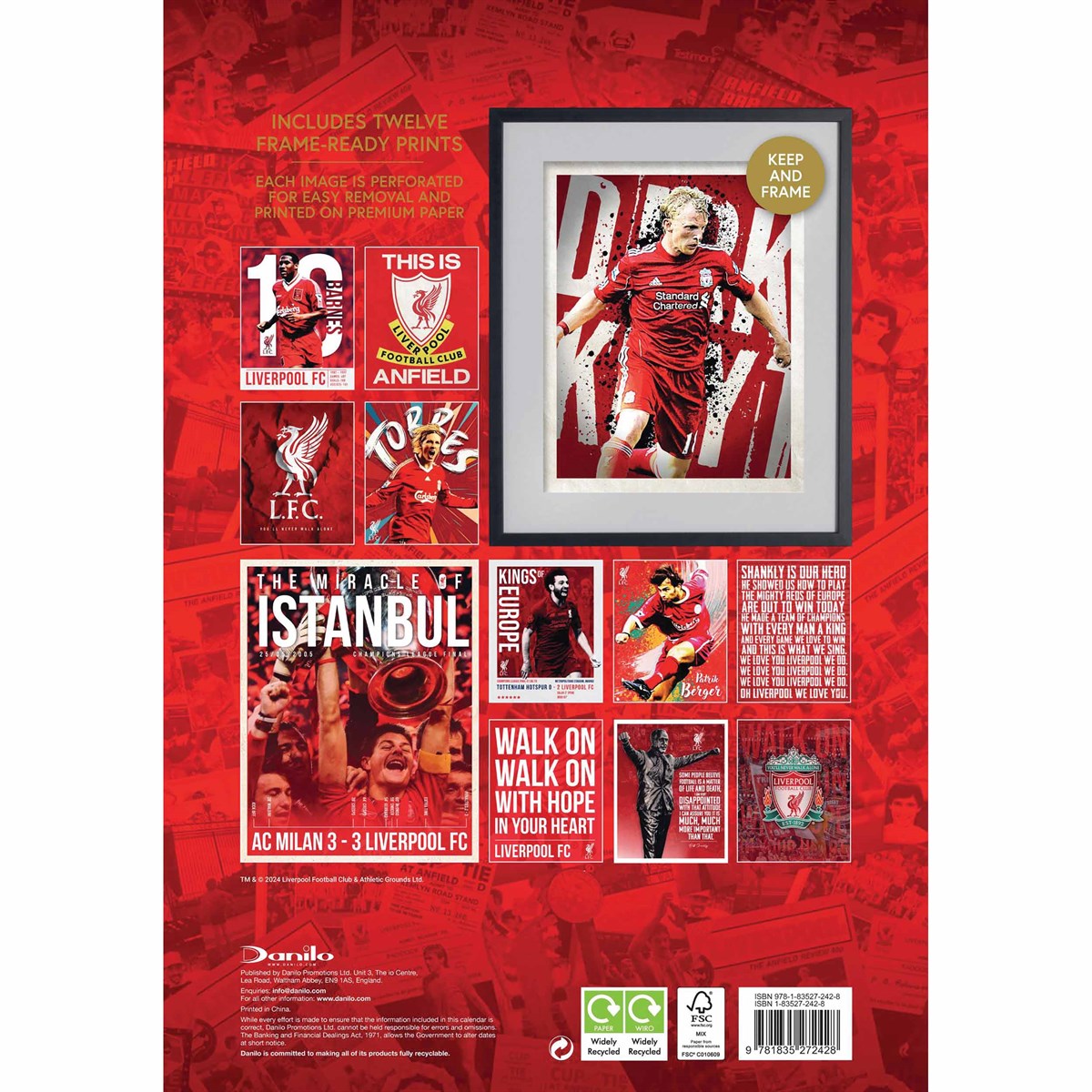 2025 Liverpool FC High - end Collectors' Edition Calendar