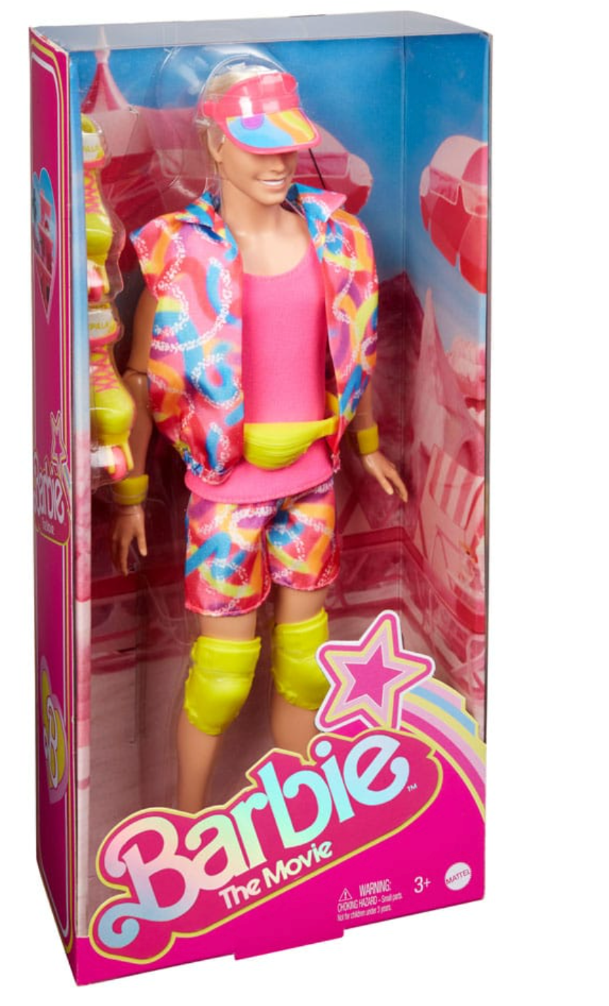 Barbie The Movie Collectible Neon Roller Skating Ken Doll Toy