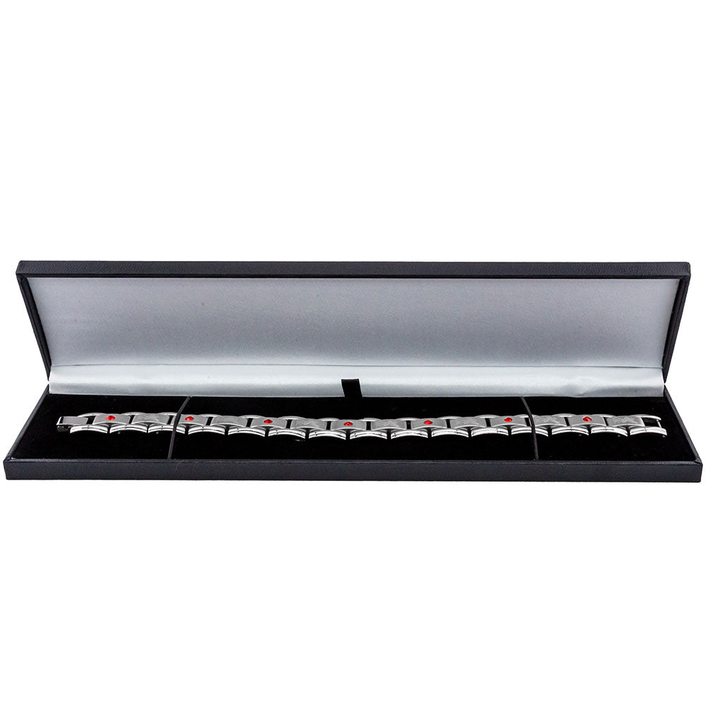 Gorgeous Liverpool FC Stainless Steel Gem Link Bracelet for Fans