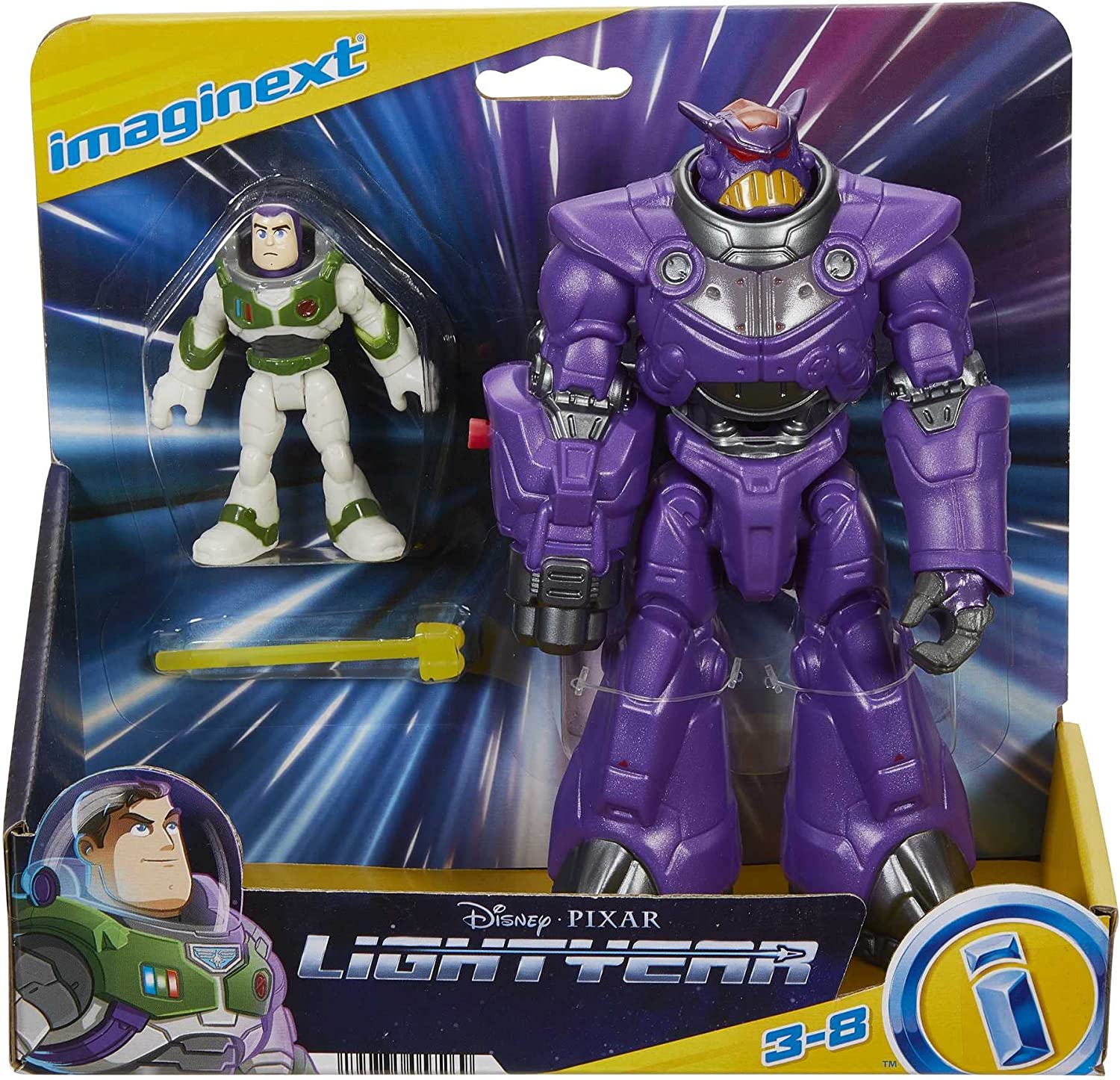 Disney Pixar Lightyear Imaginext Action Figure Set - Battle Blast Zurg vs. Buzz Lightyear (Space Ranger Alpha)