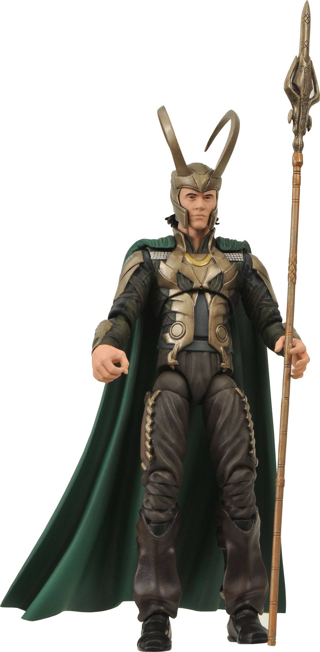 Diamond Select Collectible Marvel Thor Loki 7-Inch Action Figure with Ceremonial Staff