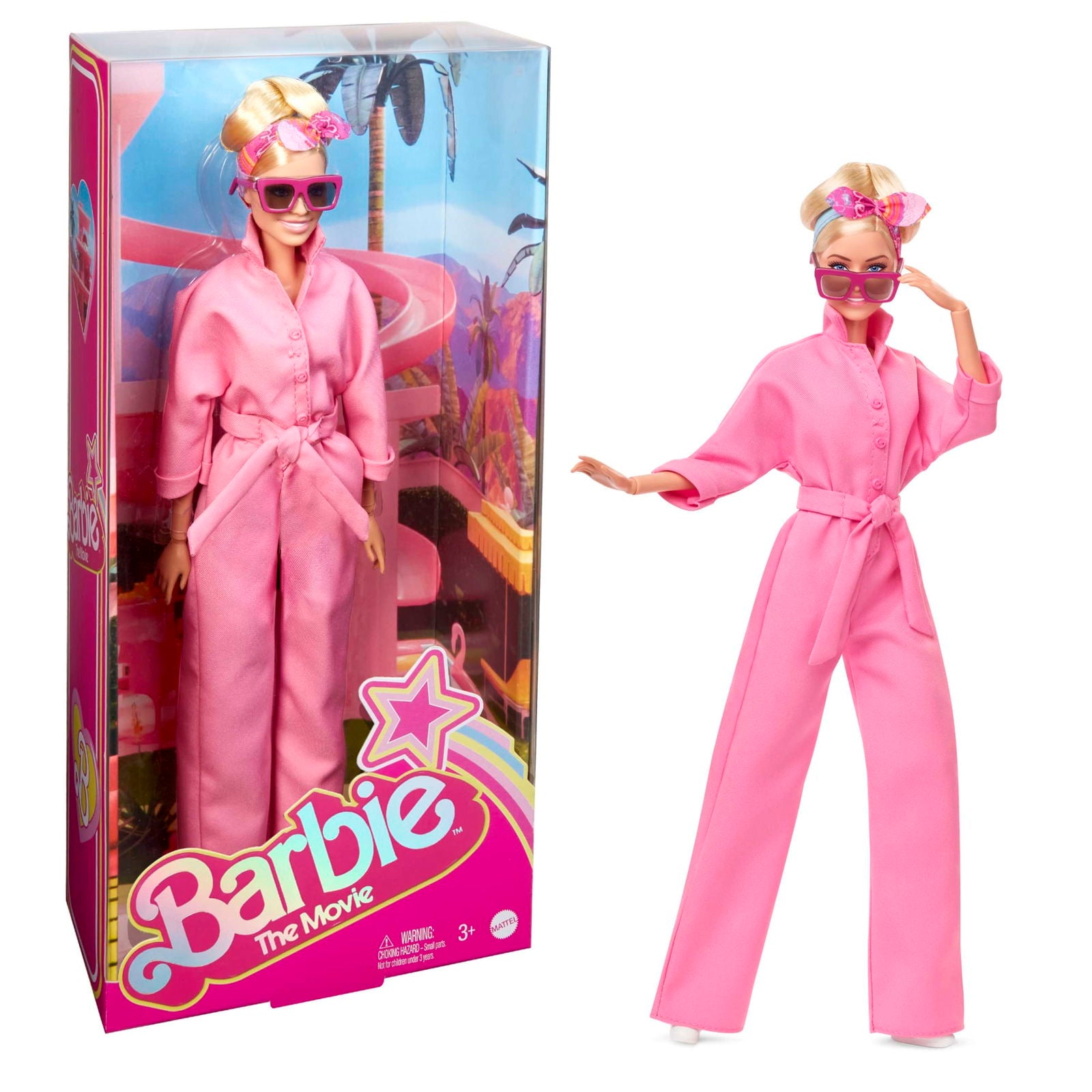 Collectible Barbie The Movie Pink Power Jumpsuit Margot Robbie-Inspired Barbie Doll Toy