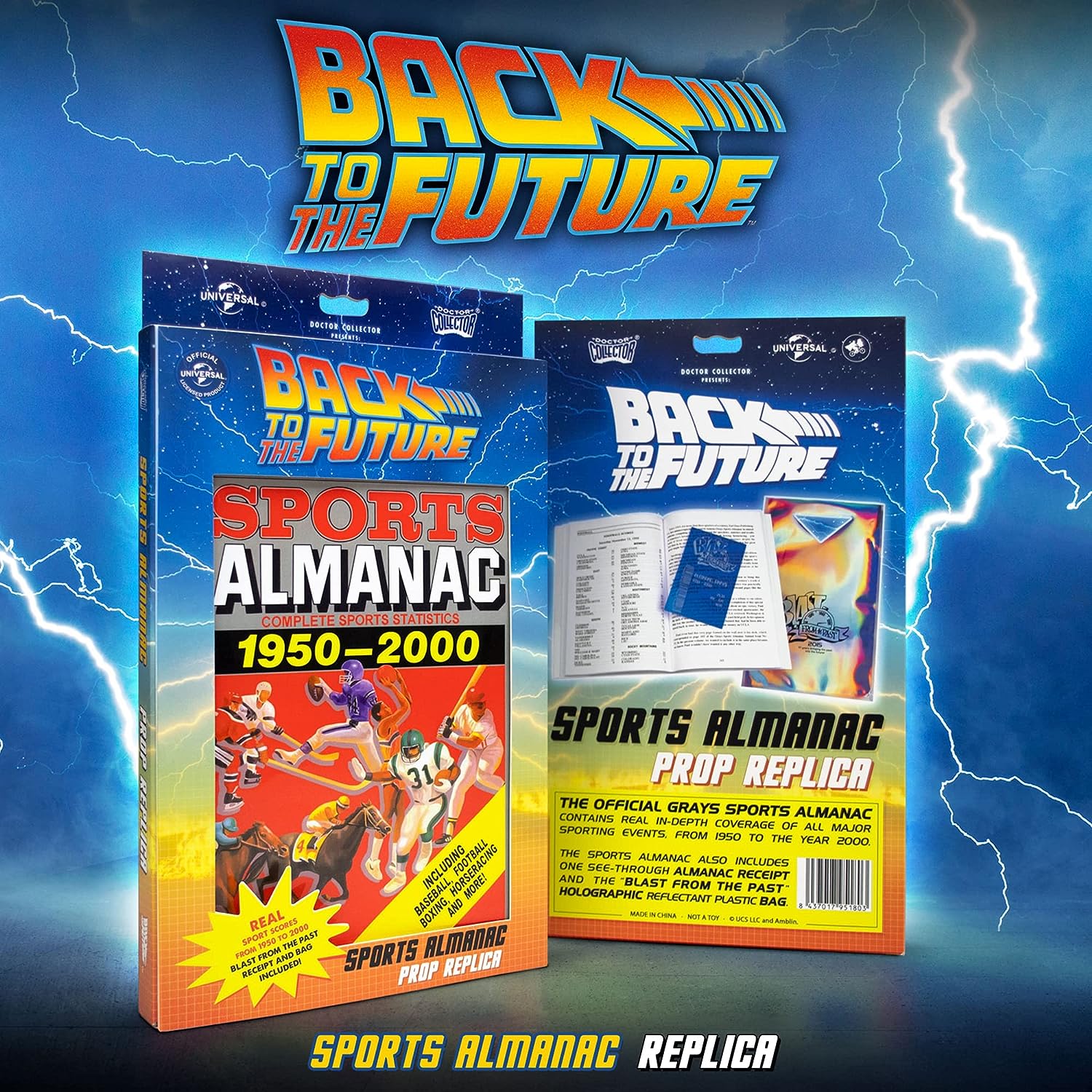 Authentic Back To The Future Grey's Sports Almanac Replica for Collectors