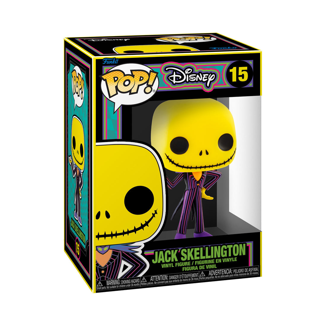 Disney's The Nightmare Before Christmas Blacklight Jack Skellington Funko Pop Vinyl