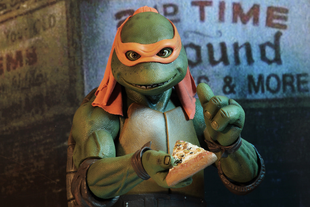 NECA 1/4 Scale Action Figure: Michelangelo from 1990 Teenage Mutant Ninja Turtles Movie