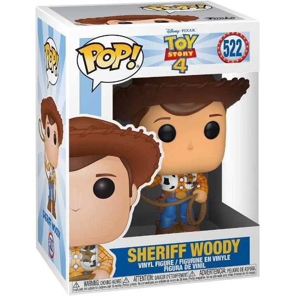 Collectible Disney Pixar Toy Story 4 3.75 - inch Woody POP! Vinyl Figure