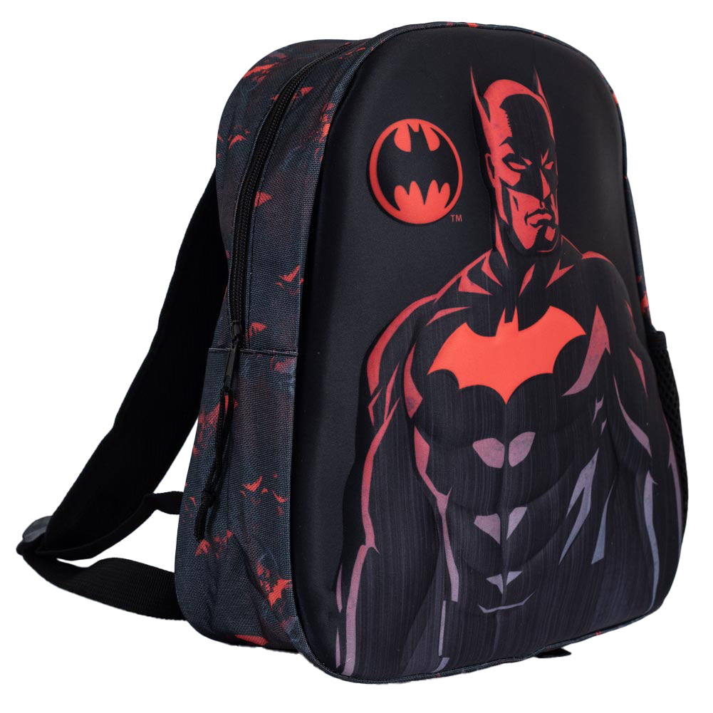 Junior Batman Themed School Backpack for Youngsters