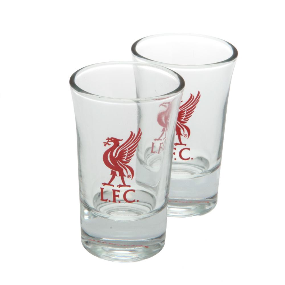Liverpool Football Club Two-Pack Collectible Shot Glass Set for Fans