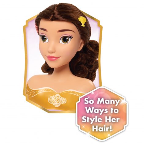 Disney Princess Belle Deluxe Hair Styling Head Set for Kids