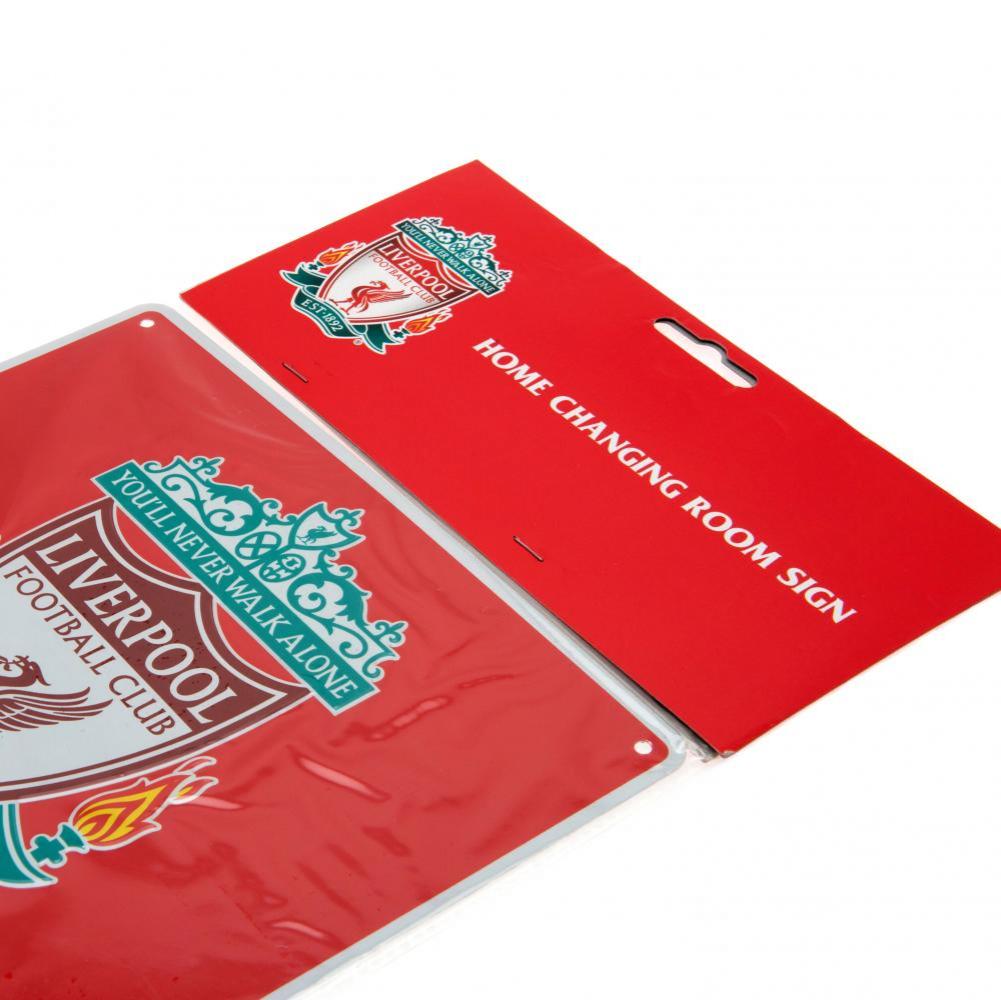 Liverpool FC Glossy Finish Home Changing Room Metal Wall Sign