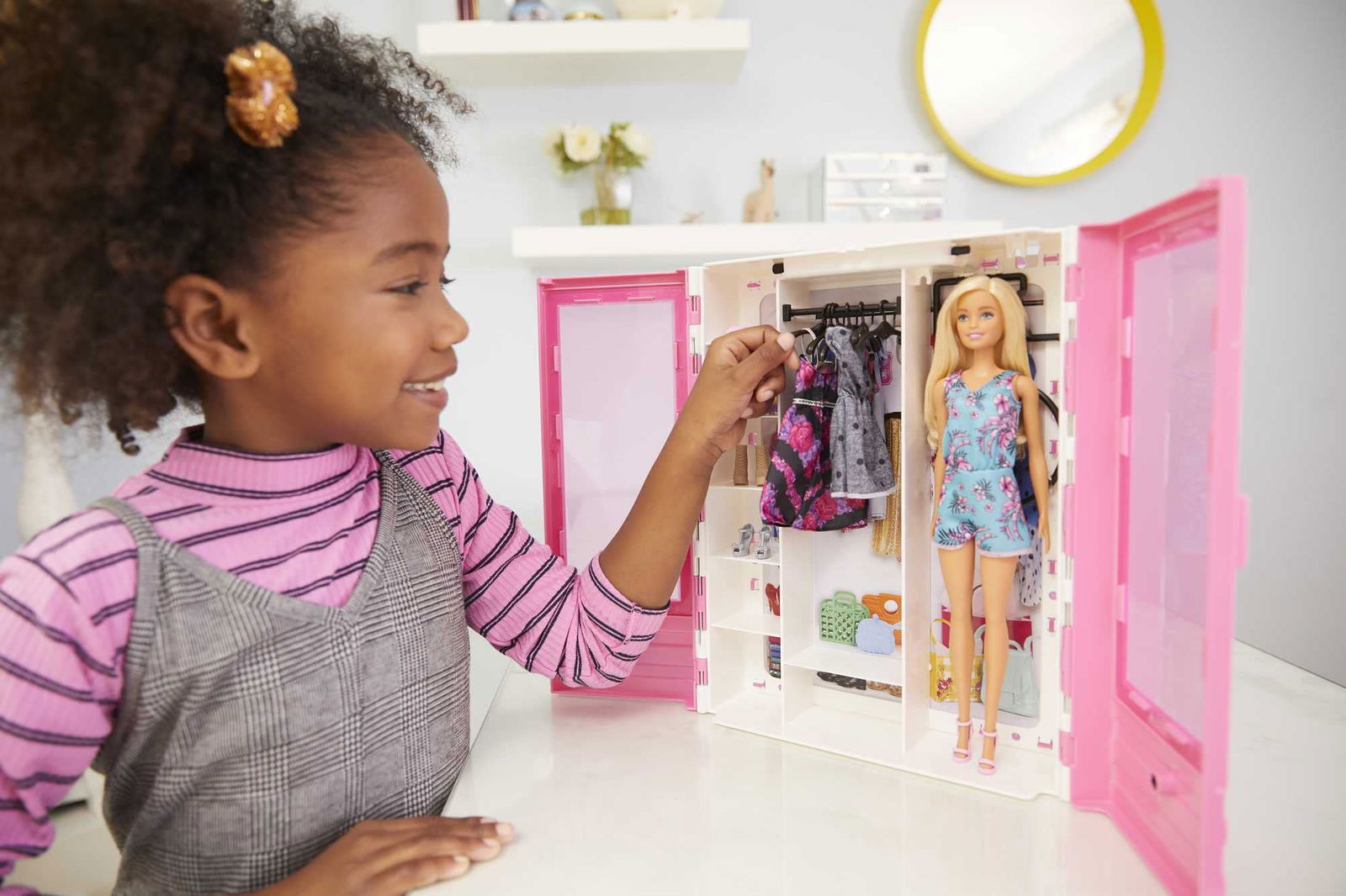 Barbie Fashionista Portable Ultimate Closet Playset with Doll