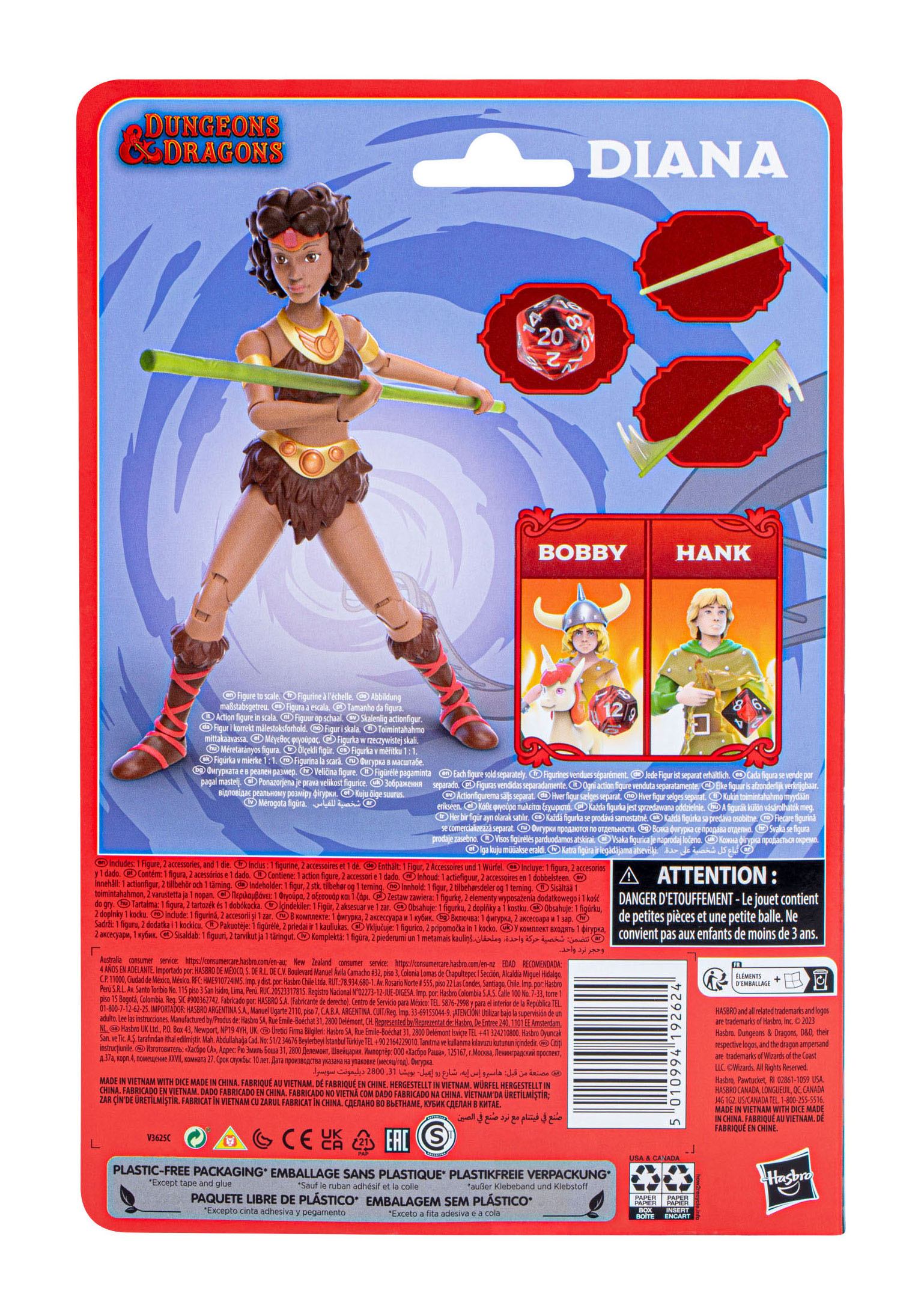 Dungeons & Dragons Cartoon Classics: Diana 6-Inch Scale Collectible Action Figure with Exclusive D20