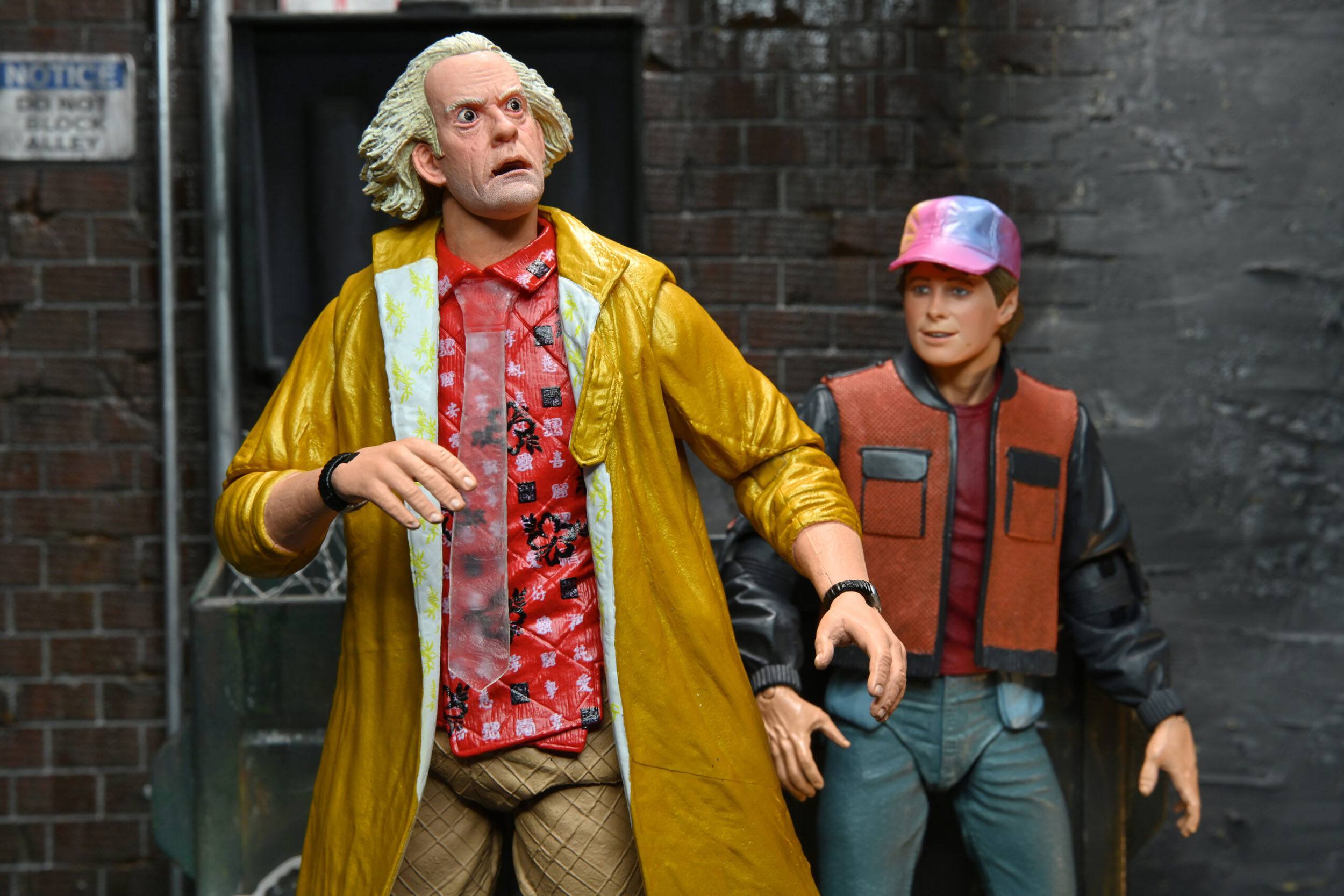 NECA Ultimate 2015 Doc Brown Action Figure from Back to the Future Part 2