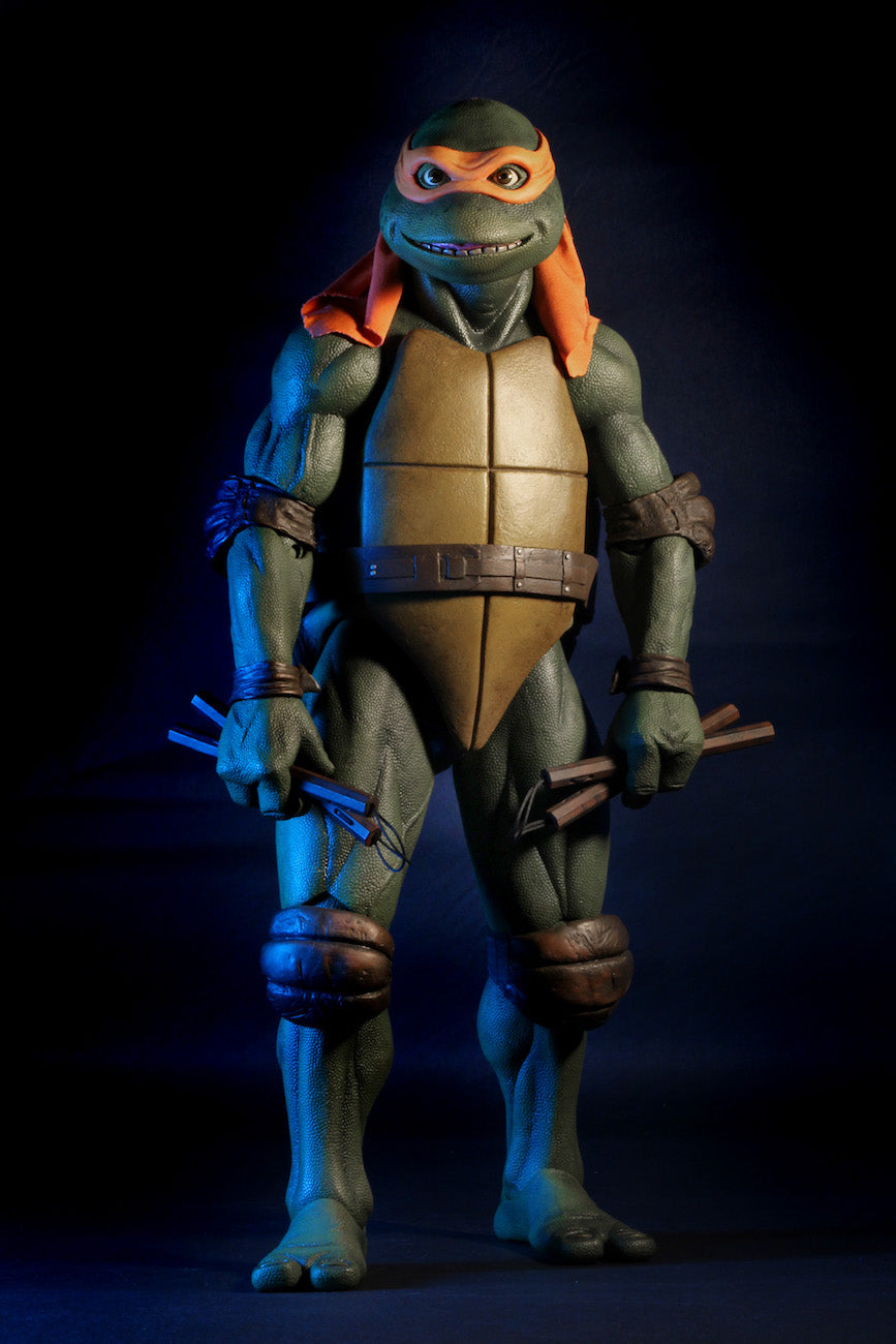 NECA 1/4 Scale Action Figure: Michelangelo from 1990 Teenage Mutant Ninja Turtles Movie