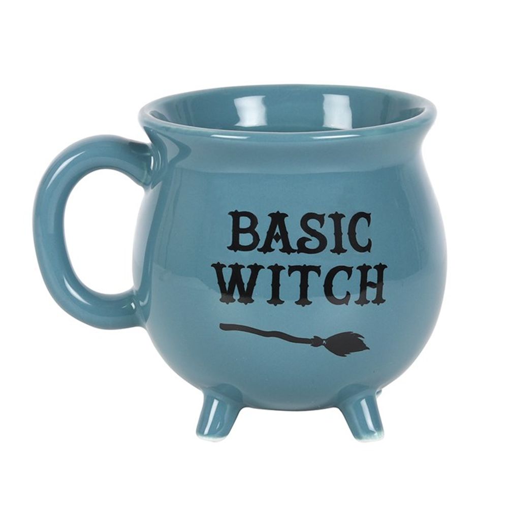 Stylish Blue Cauldron-Shaped Mug for Basic Witches