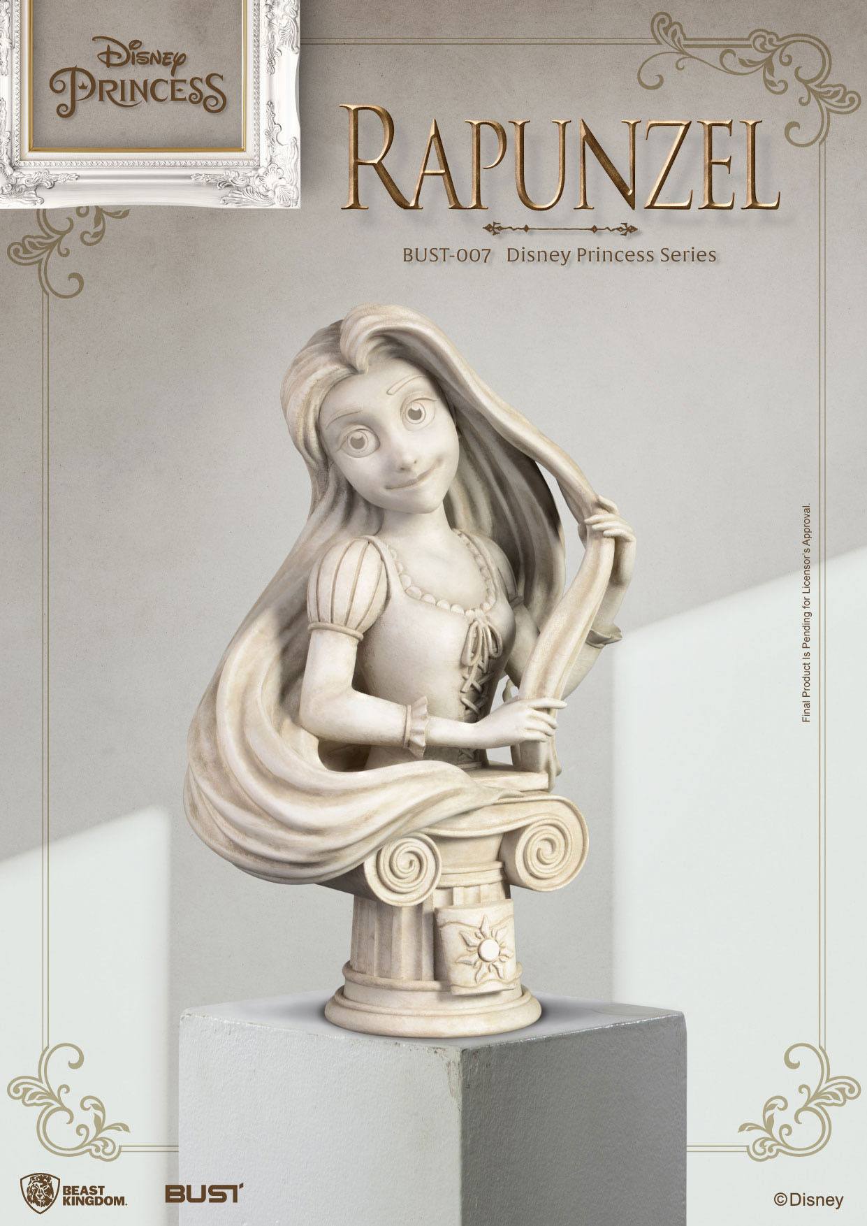 Beast Kingdom Collectible Disney Princess Series Rapunzel Bust Statue for Enthusiasts