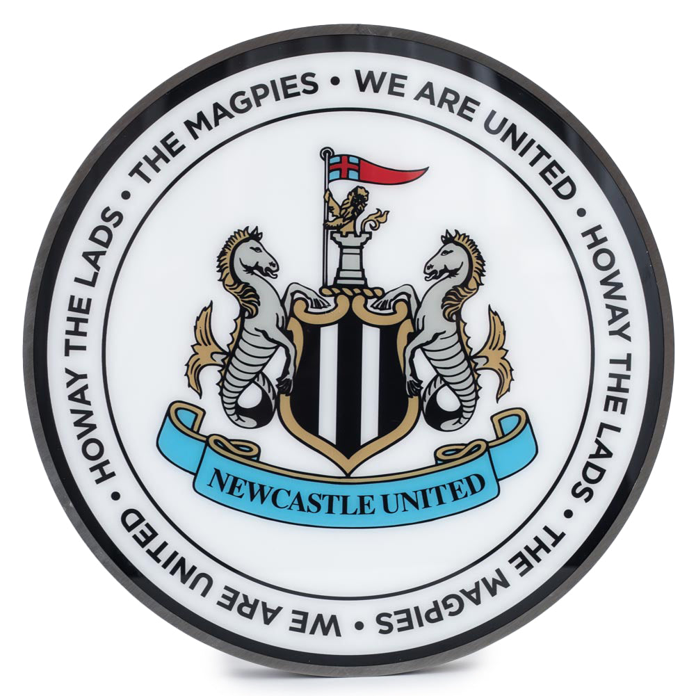 Newcastle United Football Club 12 LED Wall Lighting Decorative Sign